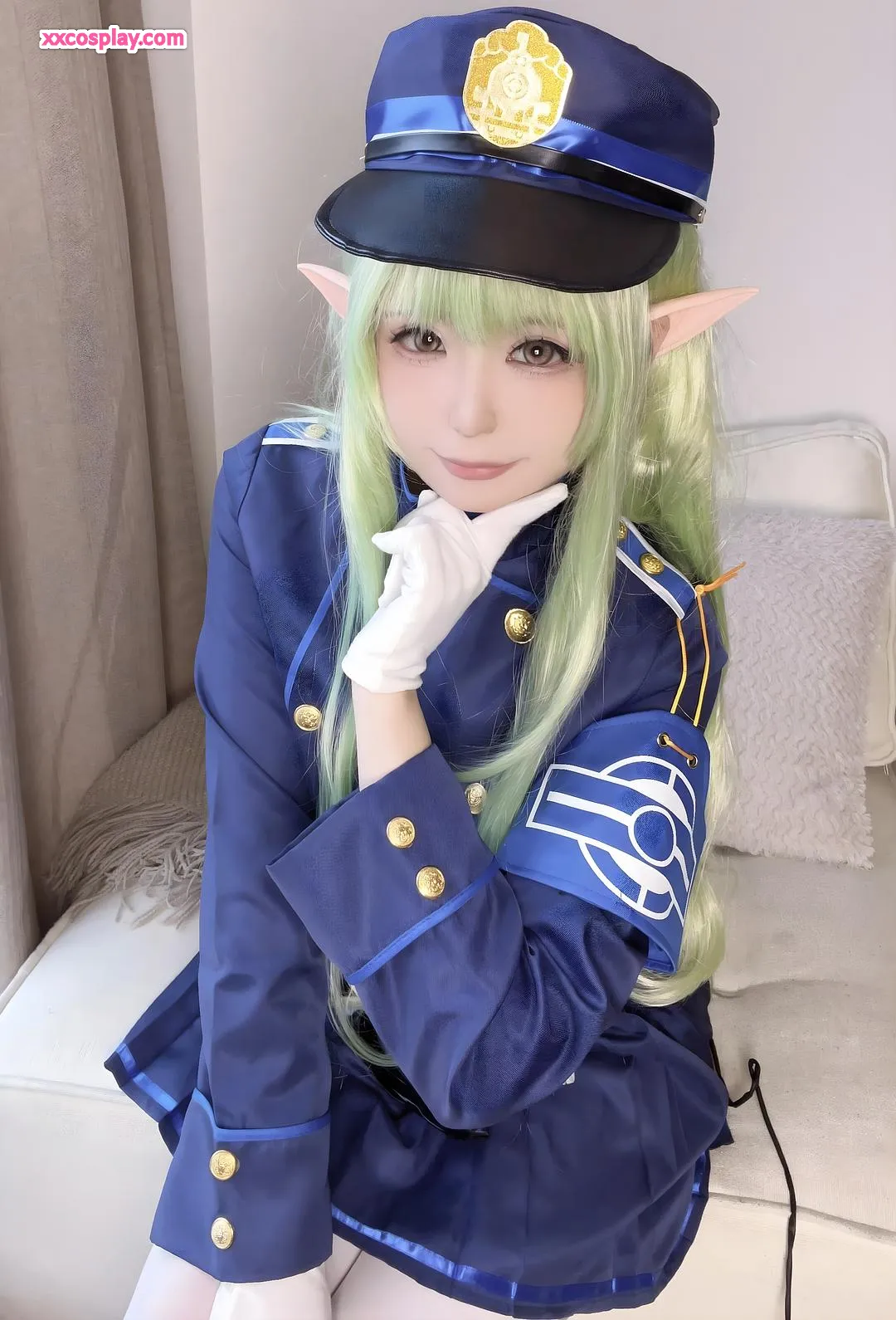 Quan Ran A Bit Hungry - Blue Archive Juguang Elf Police Cosplay